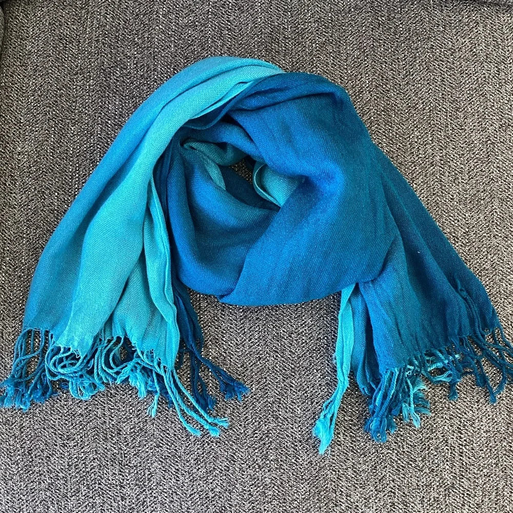 Blue Ombré Scarf